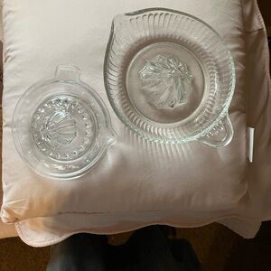 Two Vintage Federal Glass Juicer/Reamers